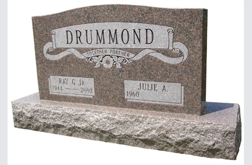 cost of black granite headstones