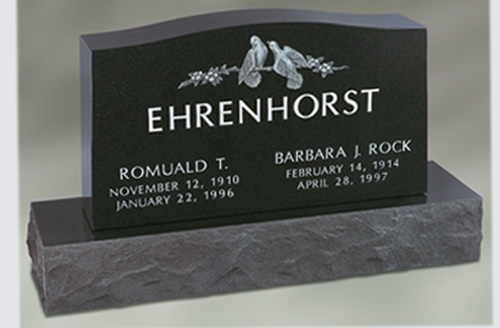 black headstones for graves