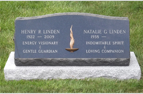 double headstone designs